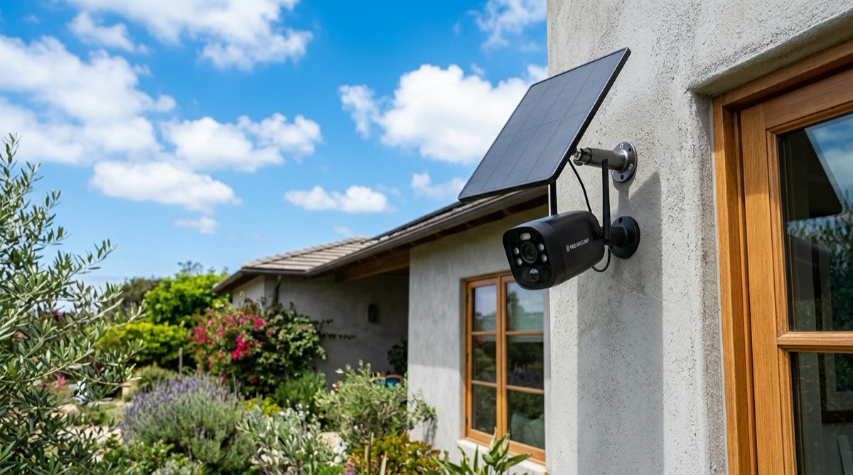 Solar security camera
